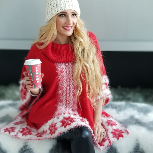 MODA ME COUTURE Sweaters - Snow Flake Sweater So Soft Cozy Cuddly Fall Winter